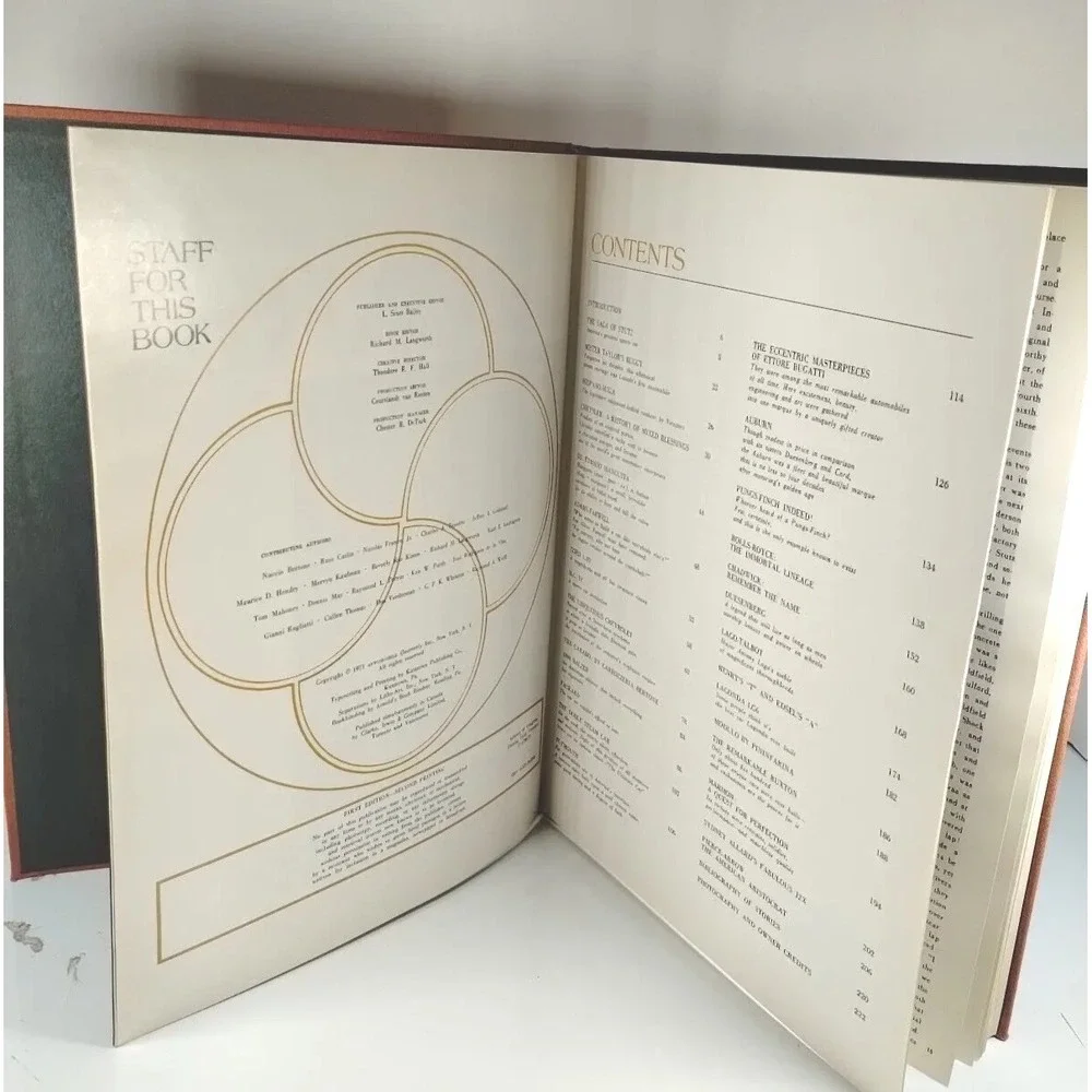 Automobile Quarterly's World Of Cars First Edition 2nd‎ Printing 1971 Hardcover